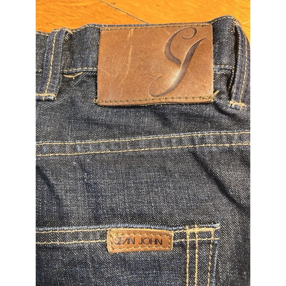 Sean John Garvey Jeans Mens 40x34 Baggy Relaxed Dark Denim Hip Hop Y2K - Picture 8 of 9